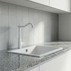 Graniteland Verve klassische nostalgische Küchenarmatur weiß 1208970653