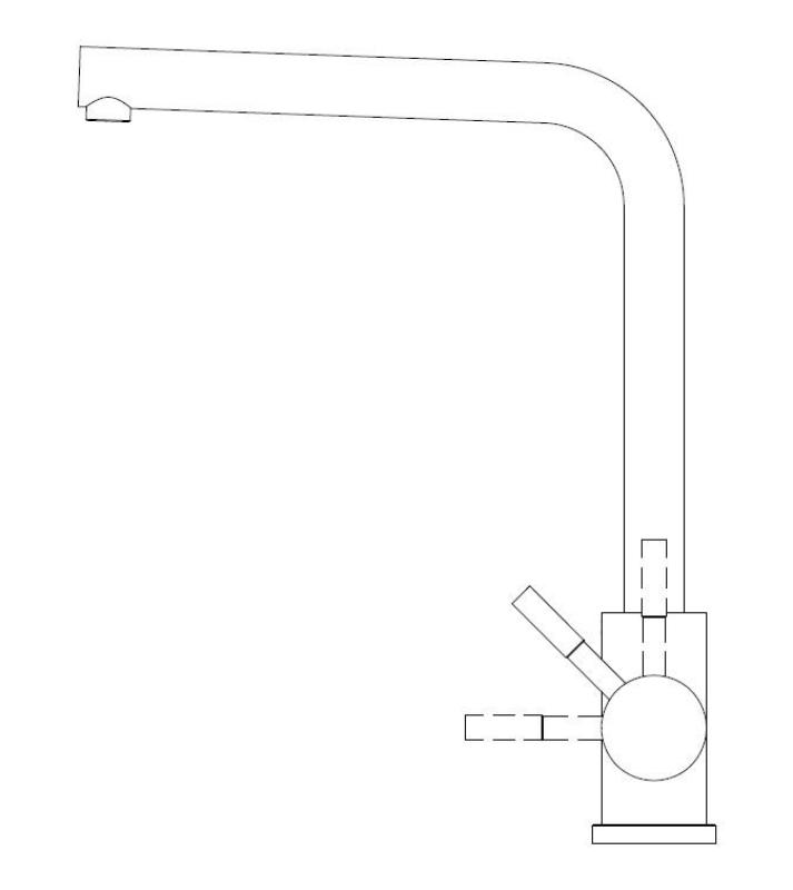 Pure.Sink Prestige Kombinationsset Edelstahl Spüle 50x40 cm mit Edelstahl Küchenarmatur 1208970762