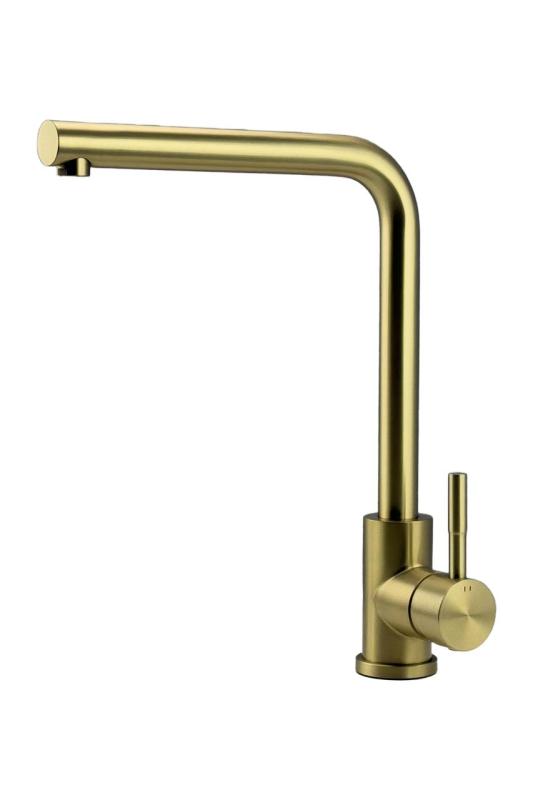 Pure.Sink Prestige Kombinationsset Goldene Spüle 50x40 cm mit Goldenem Küchenhahn 1208970764