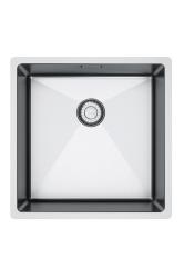 Franke Bolero Plus New R10 B2X 210-40-40 Edelstahl Spülbecken Flächenbündige Unterbau und Aufbau 40x40 cm 127.0728.976