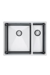 Franke Bolero Plus New R10 B2X 260-34-16 BL 1,5 Anderthalb Edelstahl Spüle Flacheinbau, Unterbau und Aufbau56x45 cm 127.0733.339