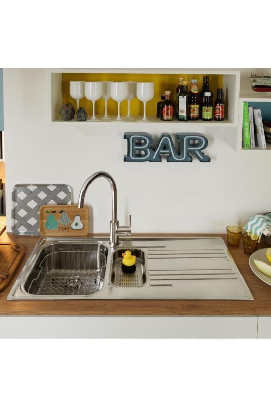 Franke Lina XL Küchenmischbatterie Chrom mit schwenkbarem Auslauf 115.0693.228