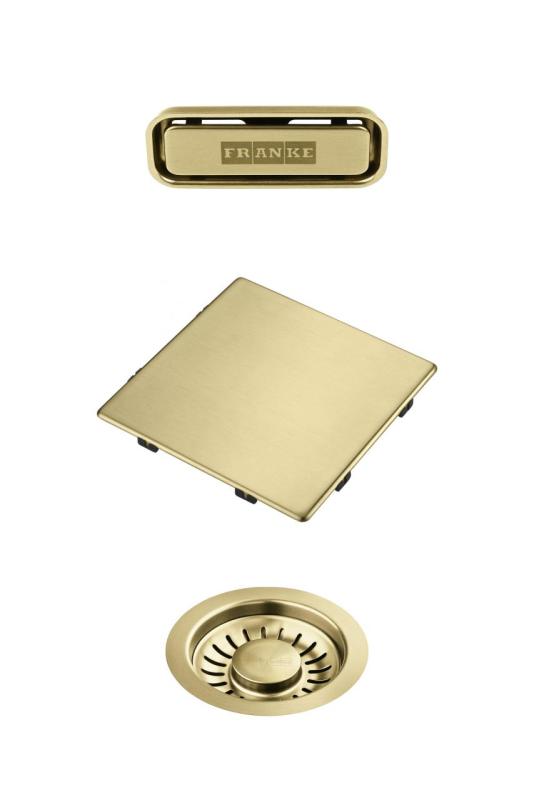 Franke Kubus 2.0 Farbset Abflusssatz Gold 1208970836