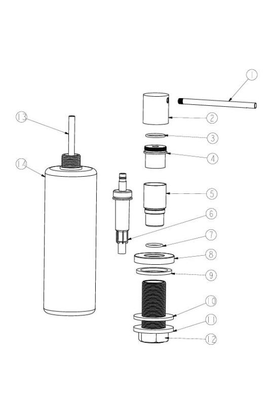 Ausmann Lirio Einbau Seifenspender Anthrazit von oben nachfüllbar 1208971204