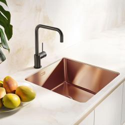 Pure.Sink Exclusivo Kupfer Spülbecken 40x40 cm 10mm Radius Unterbau, Flachbau und Aufbau PEX4040-62