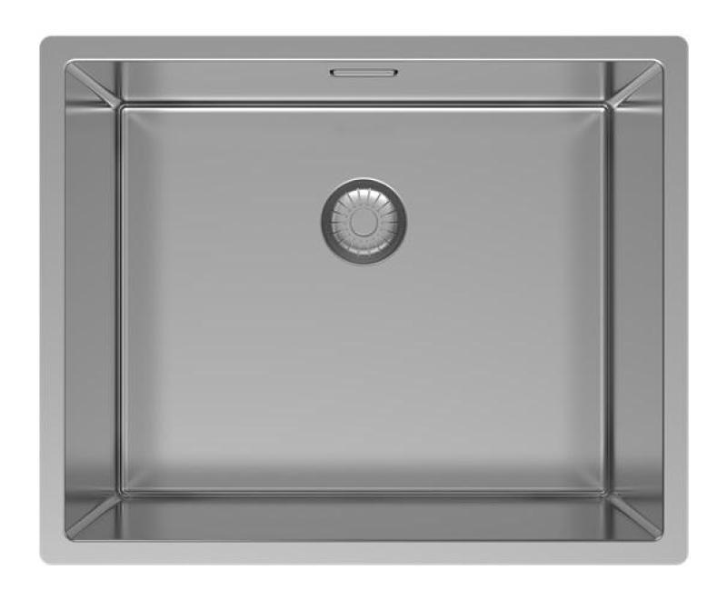 Pure.Sink Exclusivo Edelstahlspüle 50x40 cm 10mm Radius Unterbau, Flächenbündiger Einbau und Aufbau PEX5040-02
