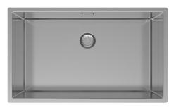 Pure.Sink Exclusivo großer Edelstahlspüle 70x40 cm 10mm Radius Unterbau, Flacheneinbau und Aufbau PEX7040-02