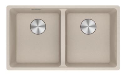 Franke Maris MRG 220-35-35 Fragranite Kaffee Sahne Doppelspülbecken flächenbündig 135.0725.668