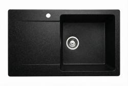 Graniteland Liri Granit Blaustein Look Spülbecken mit Abtropfbereich 765x448 mm 1208971437