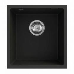 Graniteland Miniva Granit Spüle Schwarz Unterbau 385x410 mm 1208971450