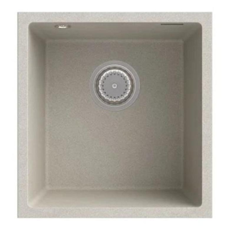 Graniteland Miniva Granit Spülbecken Beige Unterbau 385x410 mm 1208971451