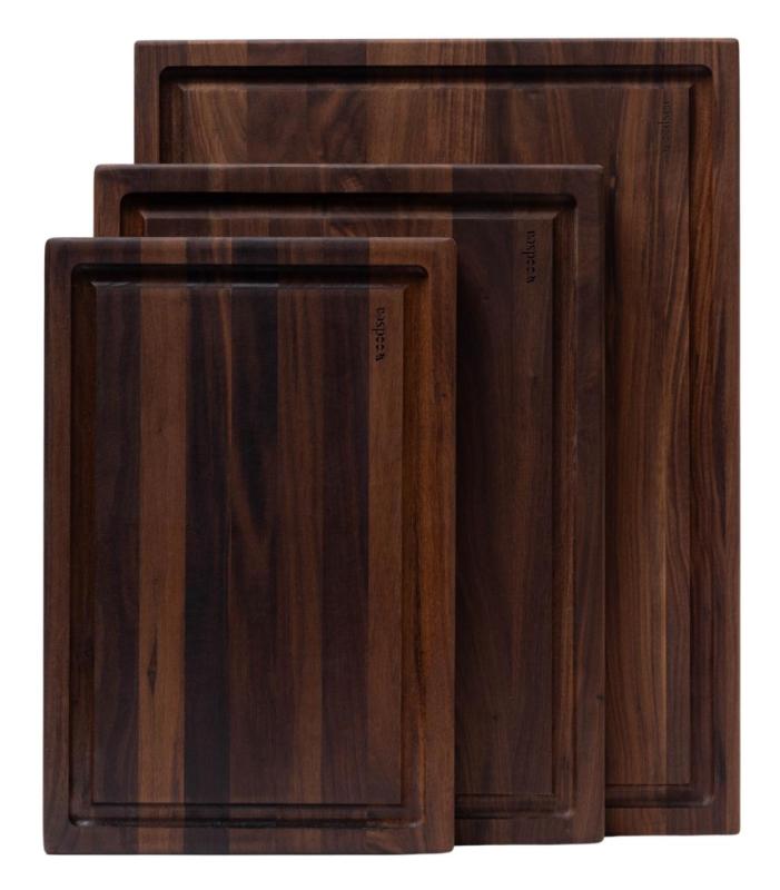 Woodsea Butcher Groove S - Walnussholz Schneidebrett mit Saftnut 45x30 cm 1208971534