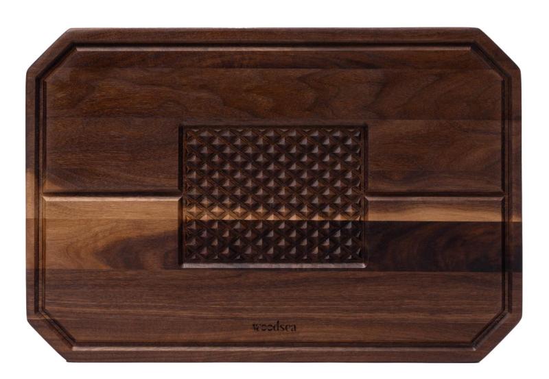 Woodsea Castle Steak - Walnussholz Steak Schneide- und Servierbrett 45x30 cm 1208971569