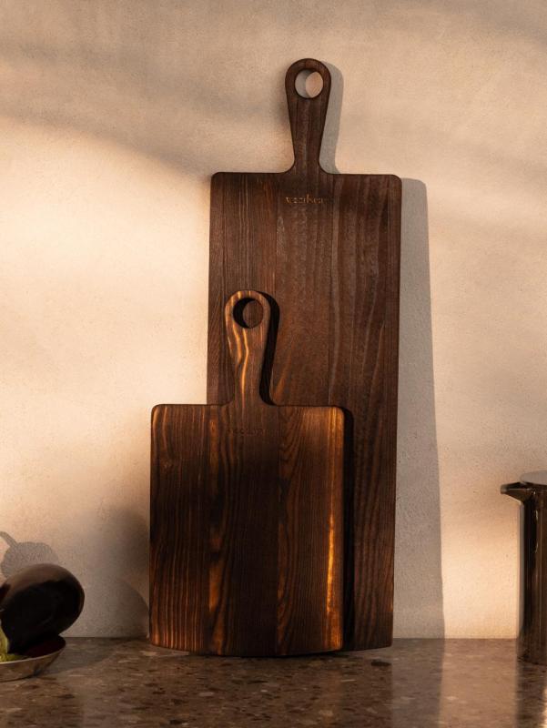 Woodsea Pine Burned S - Kiefernholz Schneidebrett 20x38cm 1208971575