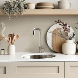 Pure.Sink Rondo Runde Edelstahlspüle für Unterputz-, Unterbau- und Aufputzmontage, 37 cm, RD375-SS