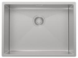Pure.Sink Luxion Edelstahlspüle 55 x 40 cm Unterbau, flach eingebaut und Aufsatz PLX5540-02