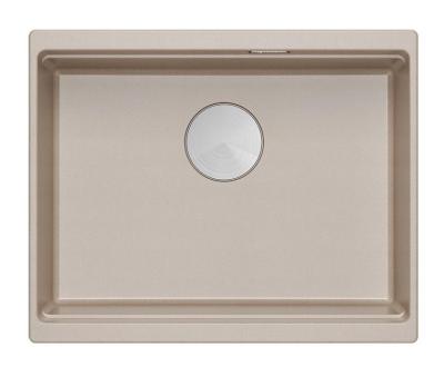 Quadri Newport II Granit Unterbau beige Spüle 560x450mm mit Edelstahl-Stecker und Abflusskappe 1208971766