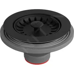 Franke Ablaufstopfen Semi Integral, Fragranite, Farbe Mattschwarz, Franke Logo 112.0668.276
