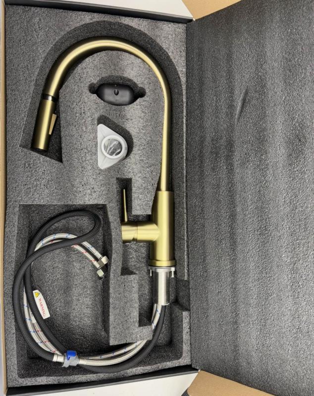 Pure.Sink Elite Steel Stream-S Küchenarmatur PVD Kupfer mit ausziehbarem Auslauf PS8045-62