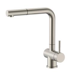 Pure.Sink Elite Steel Pulse-S Küchenarmatur Edelstahl mit ausziehbarem Auslauf und Sprühfunktion PS8500-02
