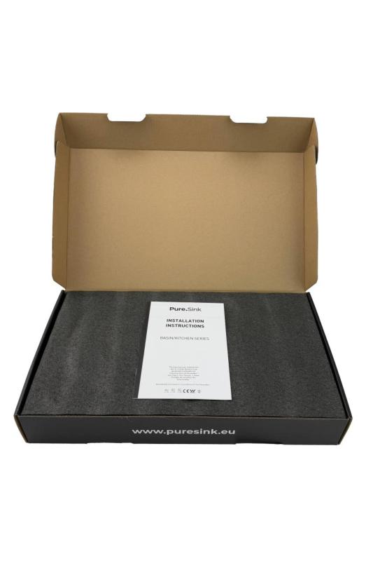 Pure.Sink Elite Steel Pulse-S Küchenarmatur PVD Gunmetal mit ausziehbarem Auslauf und Sprühmodus PS8500-61