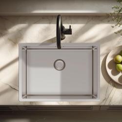 Pure.Sink Exclusivo Spezielle 35 cm lange Edelstahlspüle 50 x 35 cm, 10 mm Radius PEX5035-02