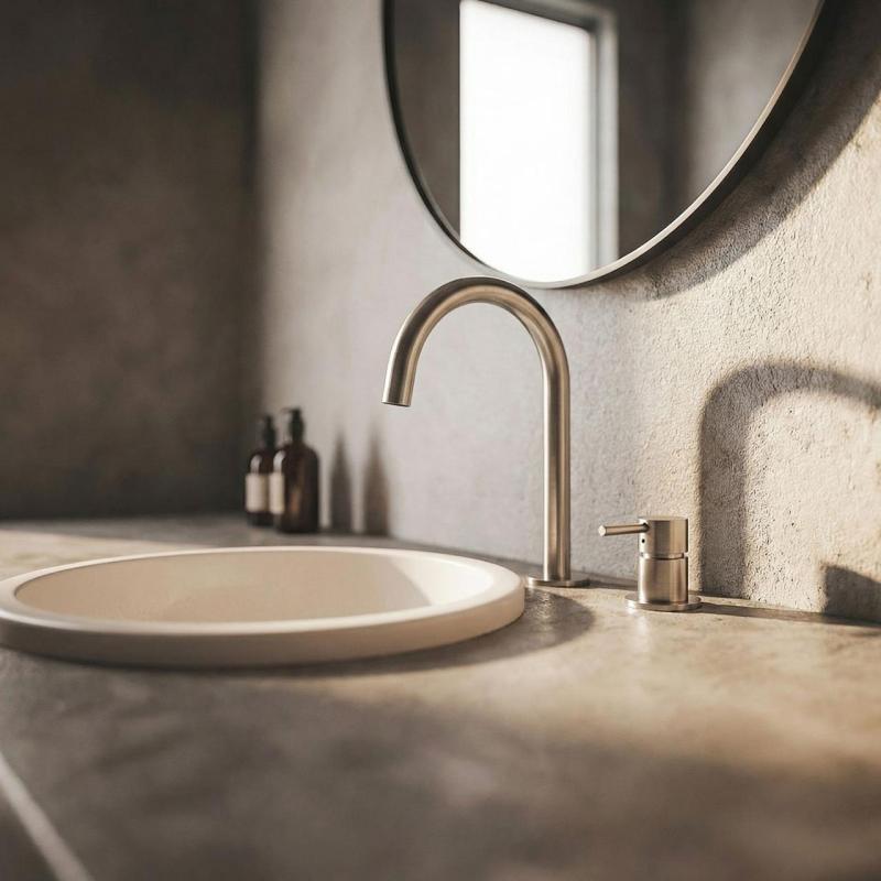 MURO TUA 2-Loch-Waschtischarmatur Chrom mit rundem Auslauf 1208972104