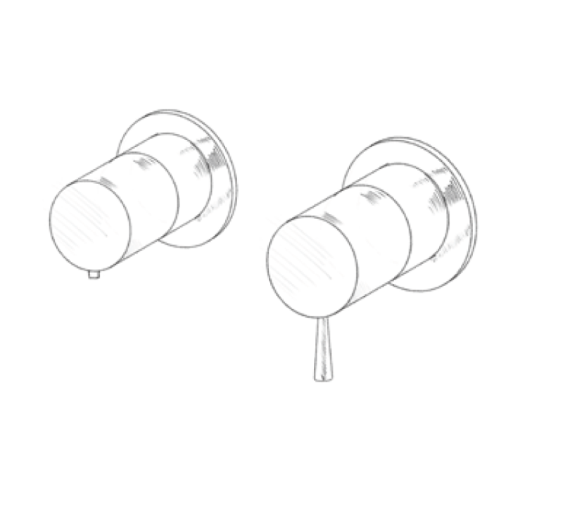 MURO TUA Einbau-Duschthermostat mit 1 Auslass, Chrom M1.B31T.R.CR