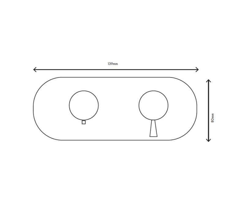 MURO TUA Einbau-Duschthermostat mit 3 Ausgängen, Chrom M1.B33T.S.CR