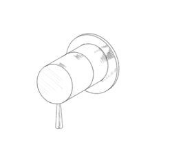 MURO TUA Einbau-2-Wege-Umschalter Chrom M1.B32.2.CR