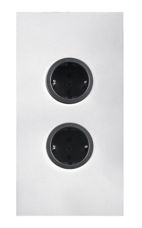 Indux Corner Energie-Säule mit 2 Steckdosen, Randerdung, weiß 1208972293