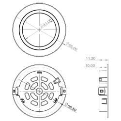 Indux Luma Kleine Einbauküche Multi Tone LED Spot Schwarz 1208972381
