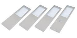 Indux Lino Küchenaufbauset LED 4 Spots 4W mit integriertem Touch-Dimmschalter Aluminium 1208972396