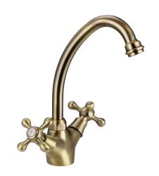 Aquanello Heritage Ascot Klassische Küche Nostalgischer Küchenwasserhahn Bronze BN-4004-HA