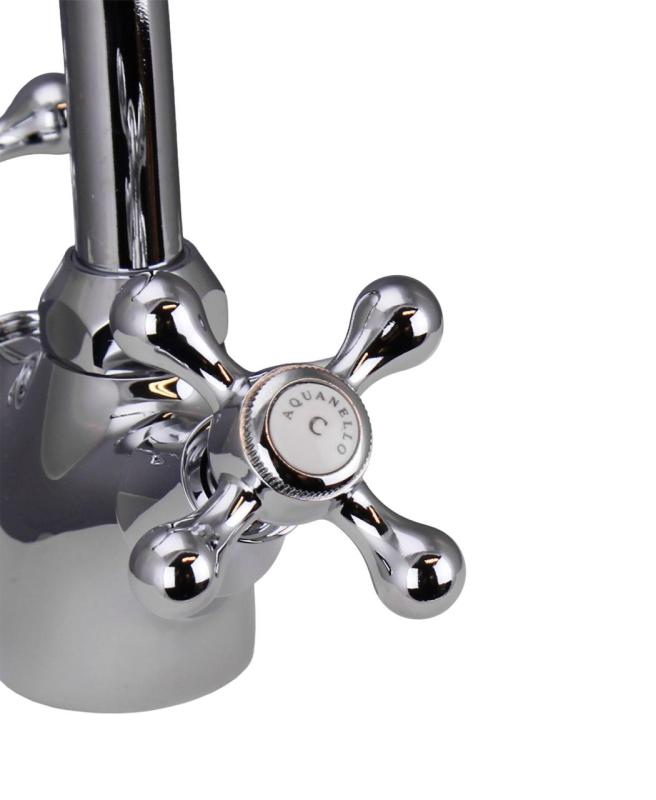 Aquanello Heritage Ascot Classic Kitchen Nostalgic Kitchen Faucet Chrome CR-4004-HA