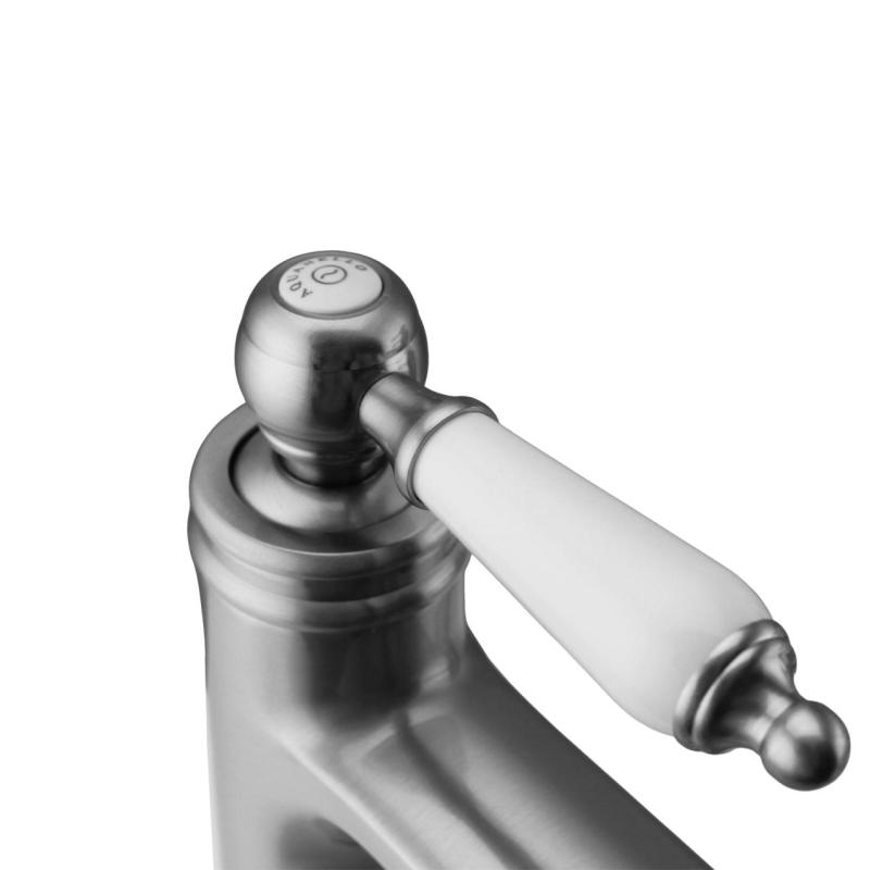 Aquanello Heritage Manor Klassischer nostalgischer Waschtischmischer aus Edelstahl NB-1001-HM