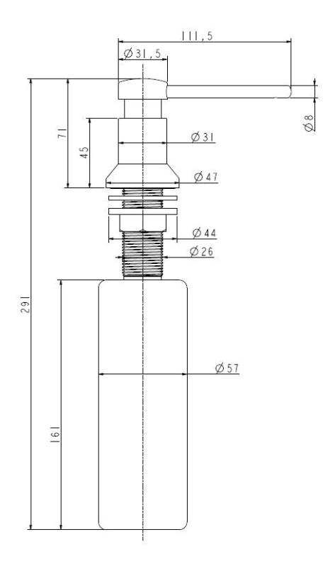 Ausmann Mosel Kombinationsset Spülbecken PVD Kupfer 50 x 40 cm mit Küchenarmatur, Seifenspender und Rollmatte 1208972563