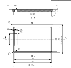 Pure.Sink Exclusivo Holzschneidebrett Bambus 42 x 30 cm für die Spüle PEXCB40-24