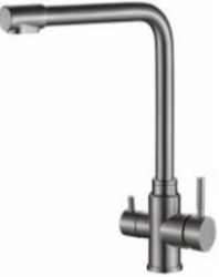 Aquanello Limpia Massiver 3-Wege-Küchenarmatur aus Edelstahl mit gefiltertem Wasser SS-11600-LP