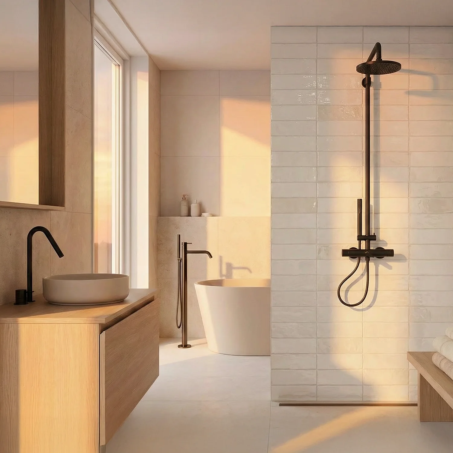 Oster-Badezimmer-Styling: So verleihen Sie Ihrem Raum mit eleganten Oberflächen und Details einen frischen Look